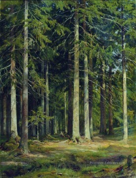 Ivan Ivanovich Shishkin œuvres - forêt de sapin 1891 paysage classique Ivan Ivanovitch